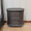 Charcoal Safari 3 Drawer Nightstand