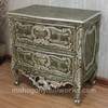 Painted Florentine With Silver Accents Venetian 2 Drawer Chest