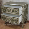 Painted Florentine With Silver Accents Venetian 2 Drawer Chest