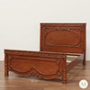 Walnut English Victorian Panel Bed