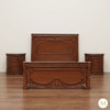 Walnut English Victorian Panel Bed
