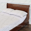 Walnut NC Bordeaux Sleigh Style Bed