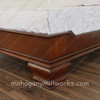 Walnut Bordeaux Sleigh Style Bed