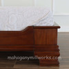 Walnut Bordeaux Sleigh Style Bed
