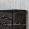 4pc Charcoal Safari Bedroom Set w/ Velvet Headboard