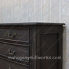 4pc Charcoal Safari Bedroom Set w/ Velvet Headboard