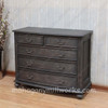 4pc Charcoal Safari Bedroom Set w/ Velvet Headboard