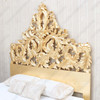 Gold Leaf Bed w/ Ornate Carved Headboard