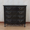 4pc Painted Black French Marseilles Bedroom Set