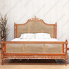 French Marseilles Style Bed with Wicker Panel