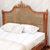 French Marseilles Style Bed with Wicker Panel