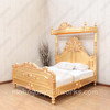 Majestic Gold Leaf Carved Bed