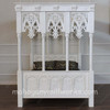 Painted White Carved Canopy Bed