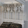 Painted White Carved Canopy Bed