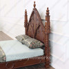 Solid Mahogany Gothic Empire Bed