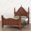 Solid Mahogany Gothic Empire Bed