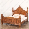 Solid Mahogany Gothic Empire Bed