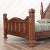 Solid Mahogany Gothic Empire Bed