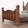 Solid Mahogany Gothic Empire Bed