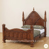 Solid Mahogany Gothic Empire Bed