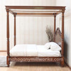 Walnut Georgian Style Four Poster Canopy Bed