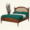 French Josephine Bed With Wicker Panel