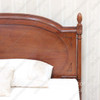 Walnut NC French Josephine Bed With Wooden Panel