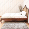 French Normandie Style Bed with Wicker Panel