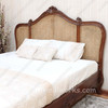 French Normandie Style Bed with Wicker Panel