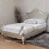 Silver French Flower Carved Bed