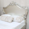Silver French Flower Carved Bed