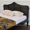 Elegant Bed w/ Wicker Panel