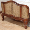 Elegant Bed w/ Wicker Panel