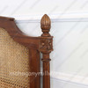 Walnut NC Clarisse Bed with Wicker Panel