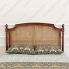 Walnut NC Clarisse Bed with Wicker Panel