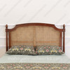 Walnut NC Clarisse Bed with Wicker Panel