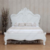 Painted White Baroque Bed