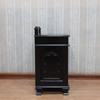 Painted Black Gothic Bedside
