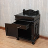 Painted Black Gothic Bedside