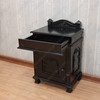Painted Black Gothic Nightstand