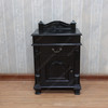 Painted Black Gothic Nightstand