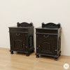 Painted Black Gothic Nightstand