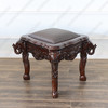Mahogany Carved Elephant Stool