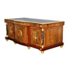 French Empire Executive Office Desk w/ Leather