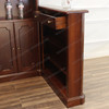 45” Custom Mahogany Inlay Corner Canopy Pub Bar Set