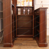 45” Mahogany Inlay Corner Canopy Pub Bar