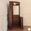 45” Mahogany Inlay Corner Canopy Pub Bar