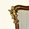 Custom Rococo Bathroom Vanity Mirror w/ Carved Ormolu