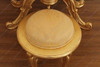 Light Walnut French Rococo Make-up Vanity w/ Stool