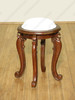 Light Walnut French Rococo Make-up Vanity w/ Stool